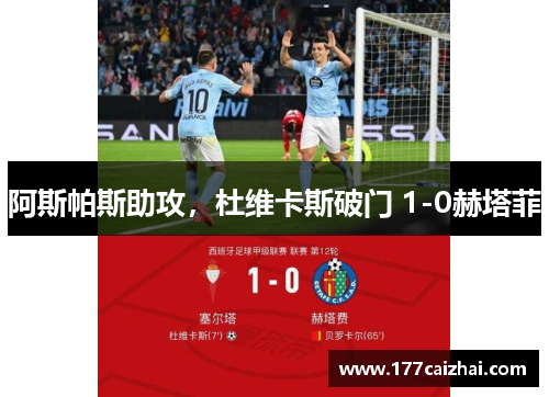 阿斯帕斯助攻，杜维卡斯破门 1-0赫塔菲